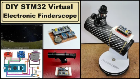 DIY Simple STM32 Virtual Electronic Finderscope (Stellarium Compatible)