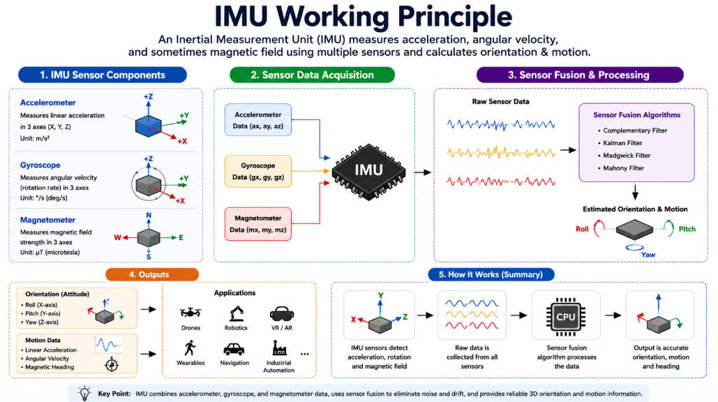 IMU Sensor Guide 2026: How It Works, Types, Arduino & ESP32