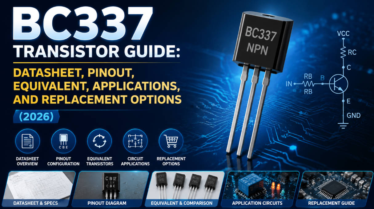 2N3904 Transistor Guide: Pinout, Datasheet, Equivalent, and Circuit ...